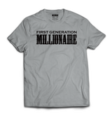 First Generation Millionaire T-Shirt (Black Logo) - First Generation Millionaire
